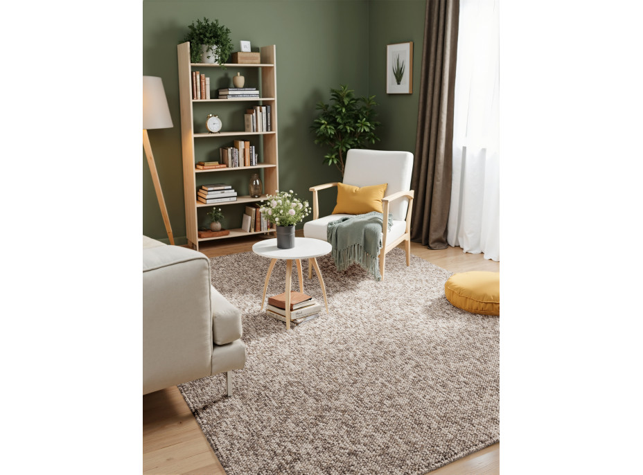 Kusový koberec Tundra 106229 Taupe z kolekce Elle