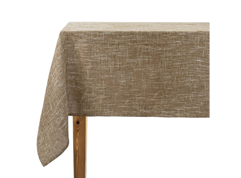 Ubrus LOOM 140x260 cm - hnědý