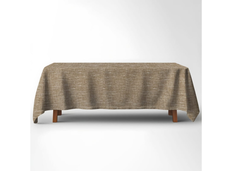 Ubrus LOOM 140x260 cm - hnědý