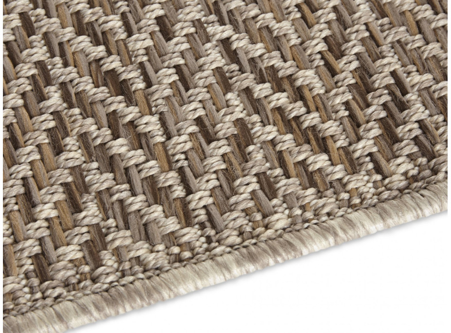 Kusový koberec Brave 103615 natural Brown z kolekce Elle – na ven i na doma