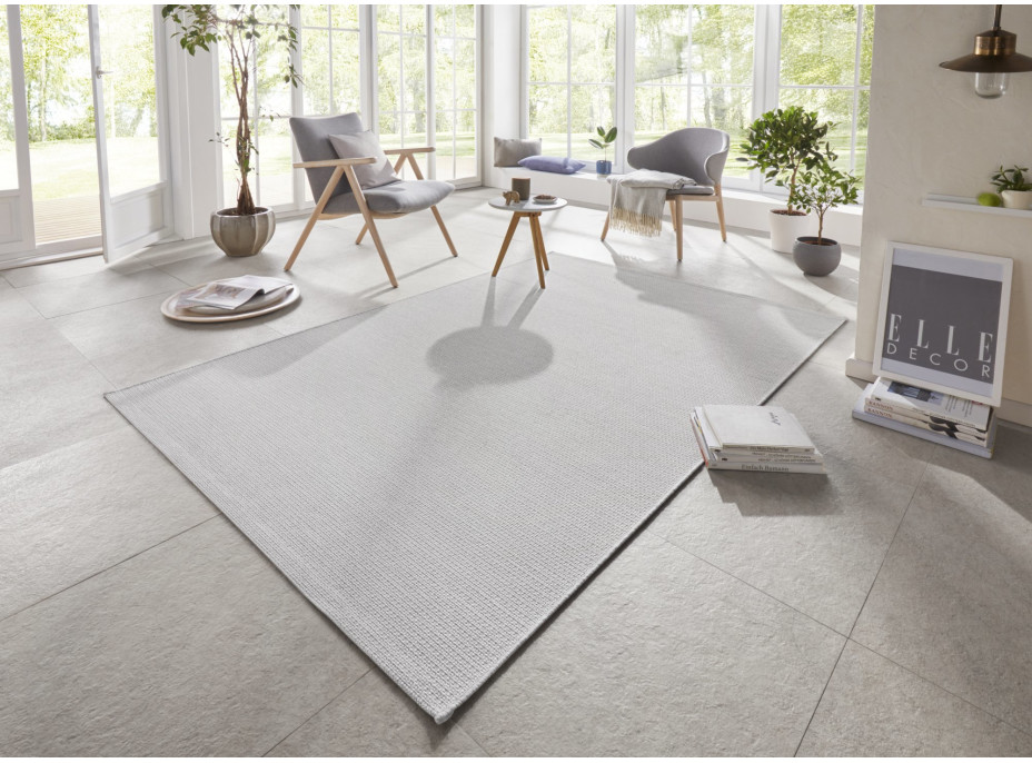 Kusový koberec Secret 103556 Light Grey, Cream z kolekce Elle – na ven i na doma