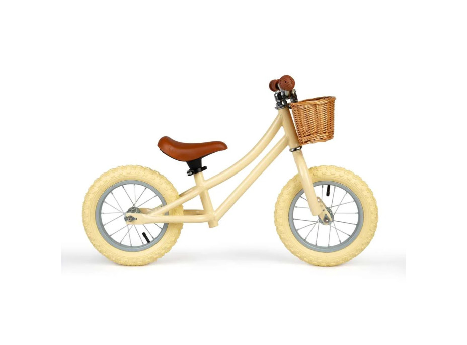 Bigjigs Toys Balanční odrážedlo krémové