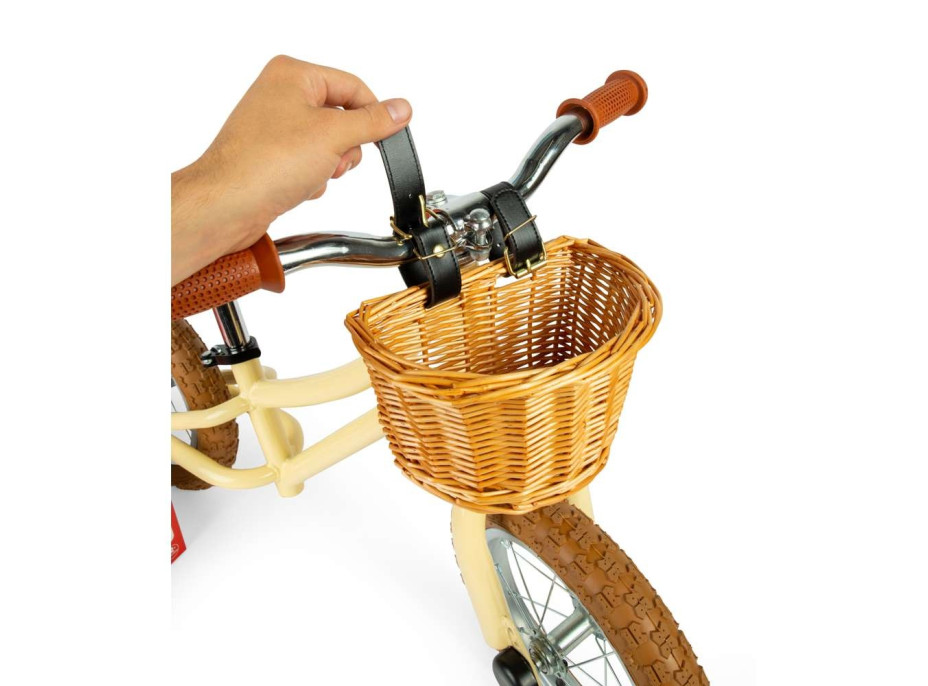 Bigjigs Toys Balanční odrážedlo krémové