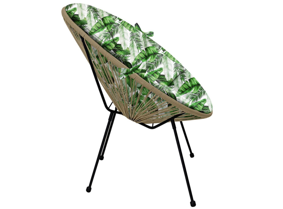 Voděodolný podsedák do zahradního křesla ACAPULCO 91x72 cm - Listy banánovníku