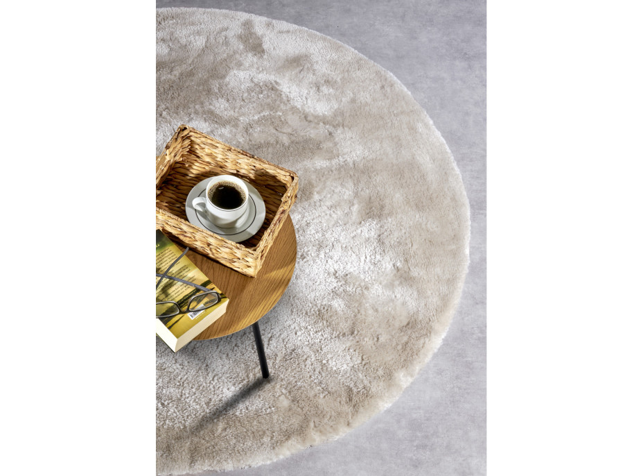 Kusový koberec Cosy 106111 Cream kruh z kolekce Elle
