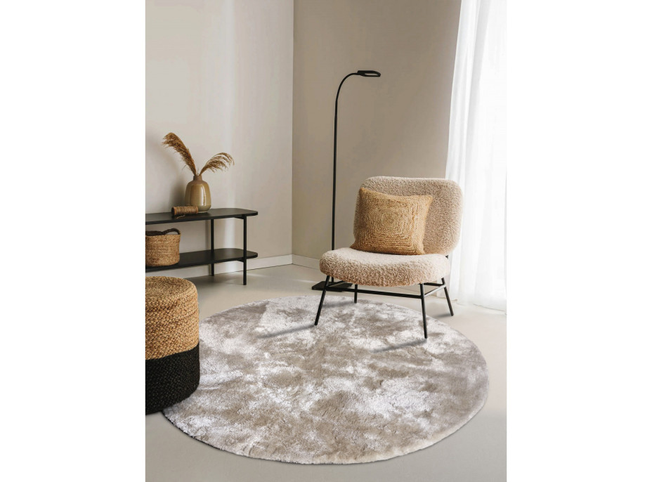 Kusový koberec Cosy 106111 Cream kruh z kolekce Elle
