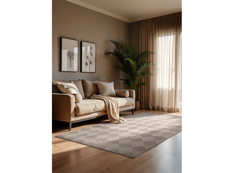Kusový koberec Perles 106183 Cream Beige z kolekce Elle