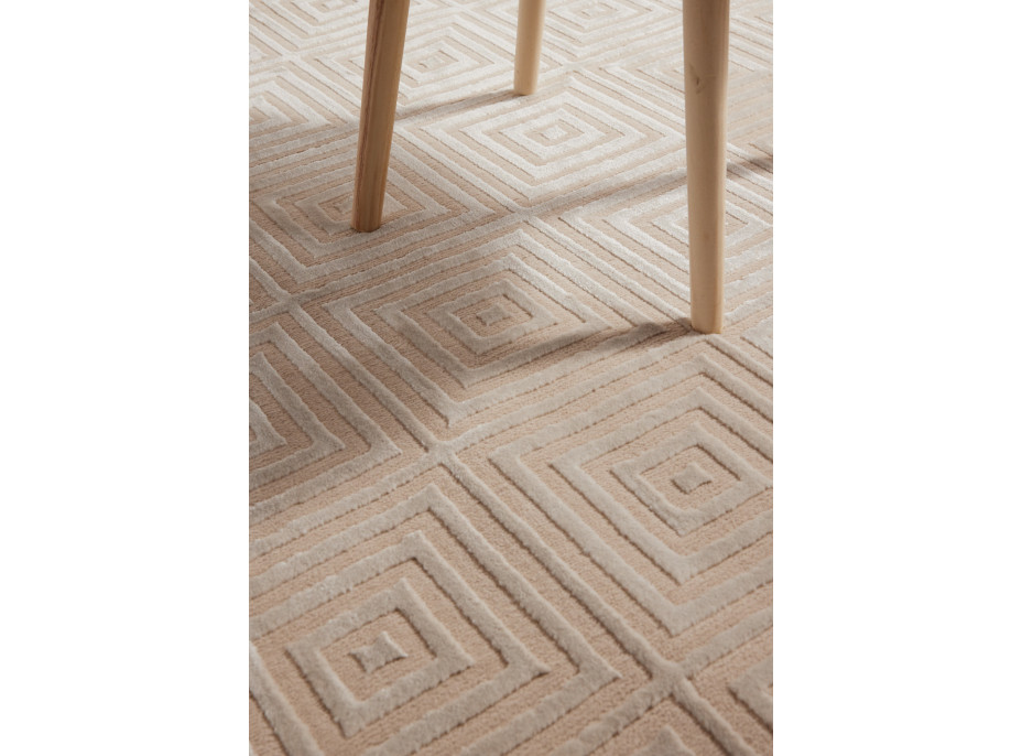 Kusový koberec Perles 106183 Cream Beige z kolekce Elle