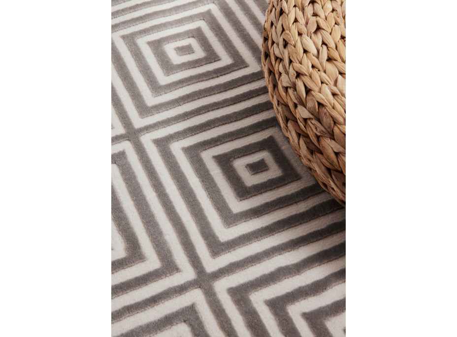 Kusový koberec Perles 106190 Cream Grey z kolekce Elle