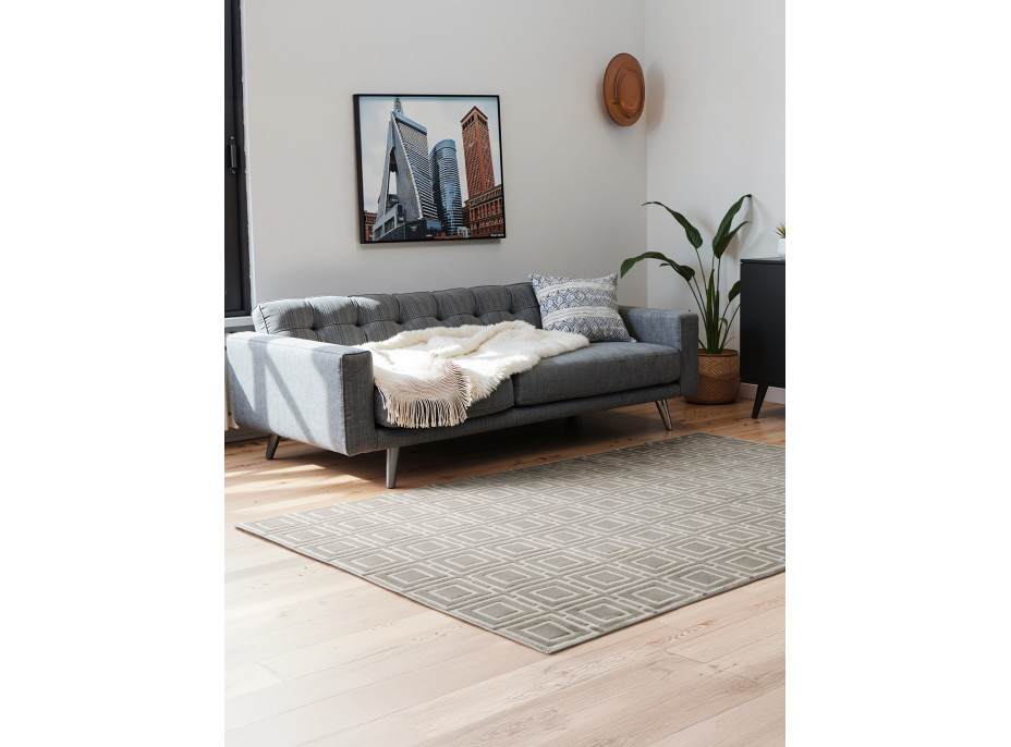 Kusový koberec Perles 106190 Cream Grey z kolekce Elle