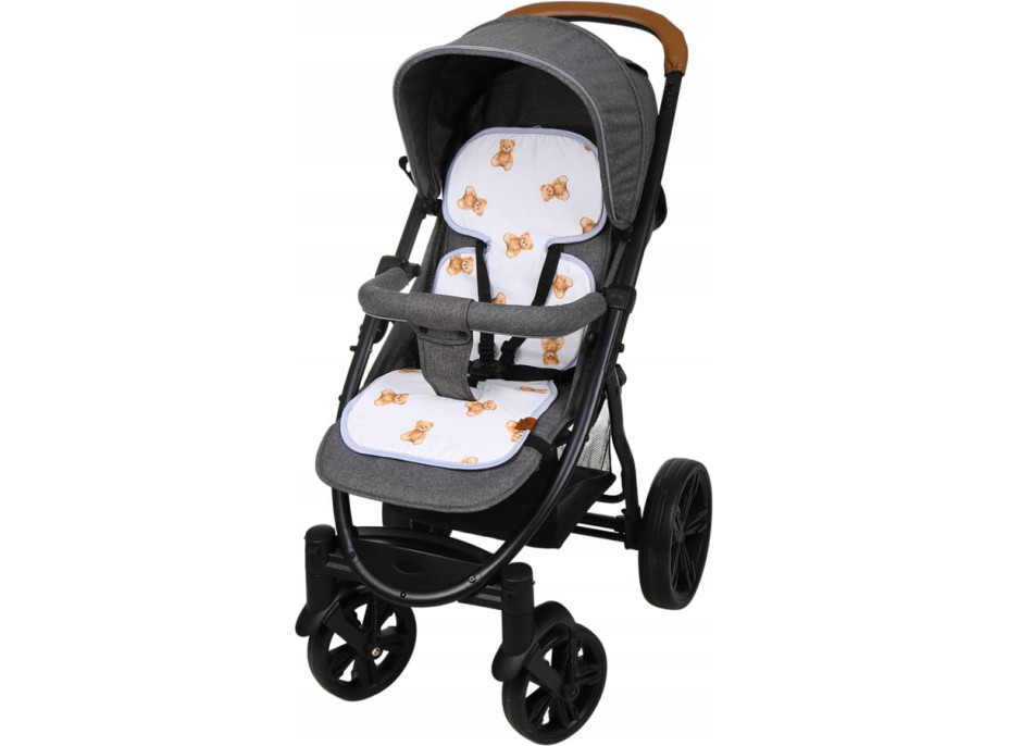 Vložka proti pocení BABYMAM SUPER AIR 3D do autosedačky/kočárku - Medvídek Teddy