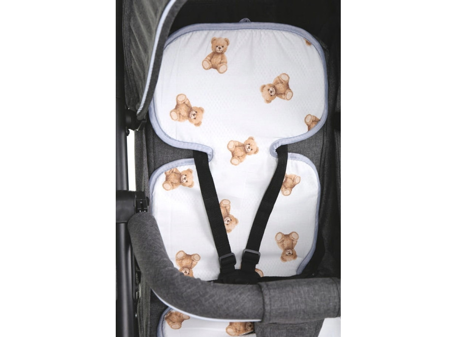 Vložka proti pocení BABYMAM SUPER AIR 3D do autosedačky/kočárku - Medvídek Teddy