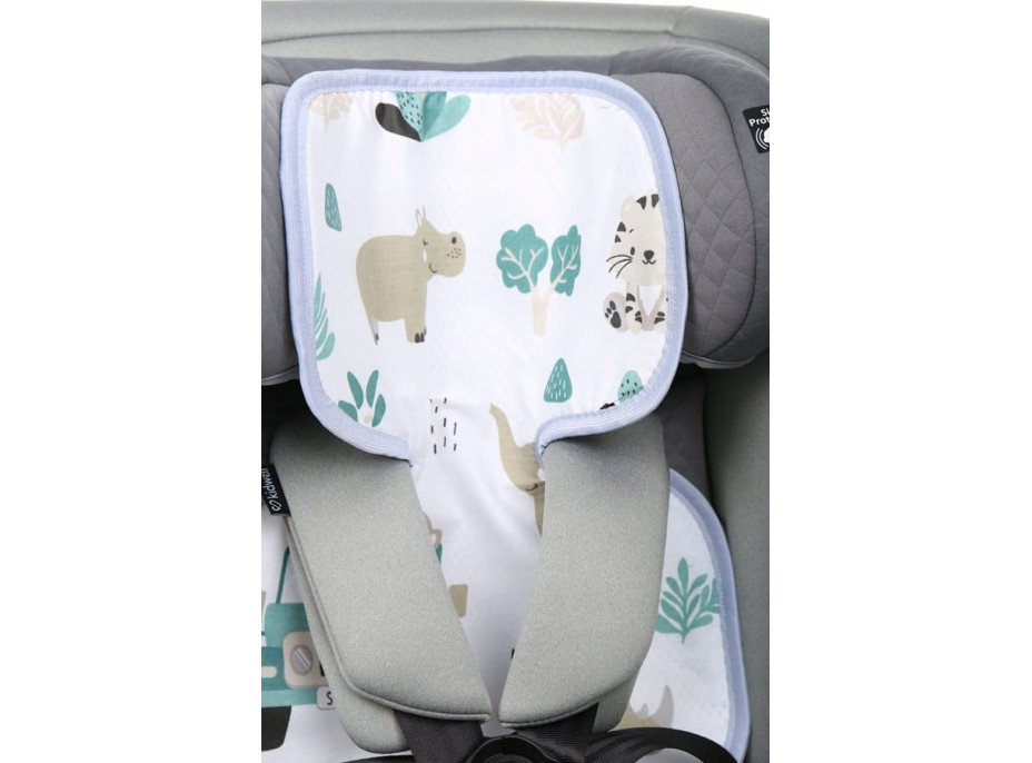 Vložka proti pocení BABYMAM SUPER AIR 3D do autosedačky/kočárku - Na safari