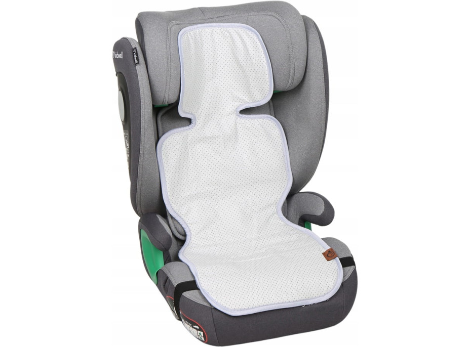 Vložka proti pocení BABYMAM SUPER AIR 3D do autosedačky/kočárku - Šedé tečky na šedé