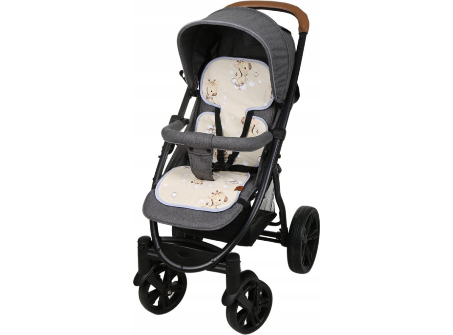 Vložka proti pocení BABYMAM SUPER AIR 3D do autosedačky/kočárku - Žirafa
