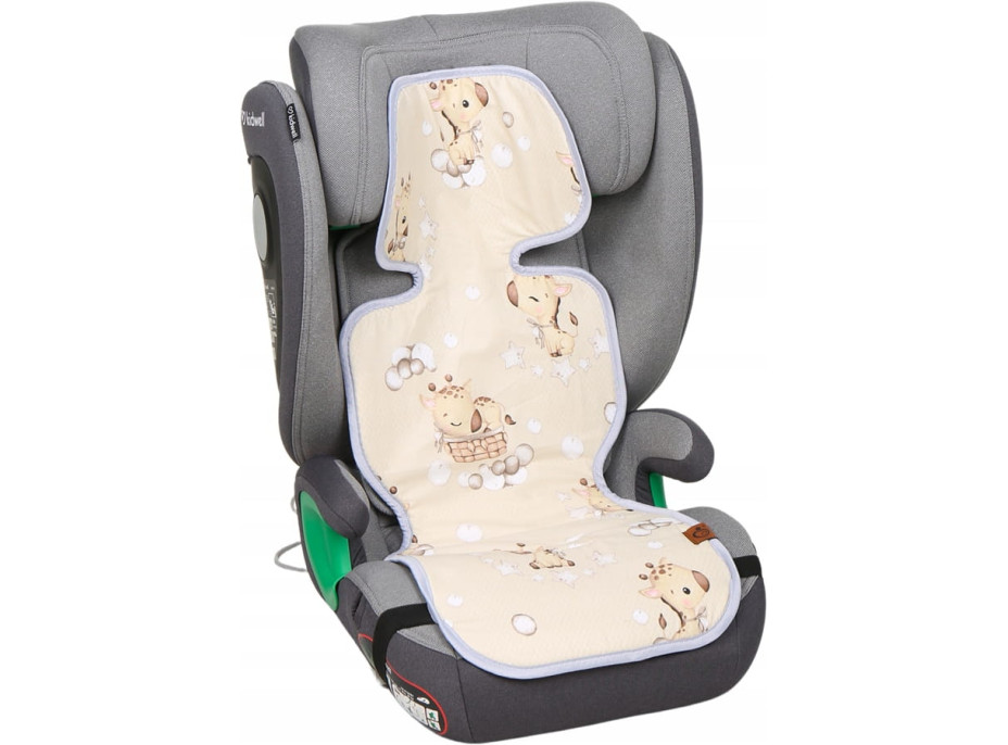 Vložka proti pocení BABYMAM SUPER AIR 3D do autosedačky/kočárku - Žirafa