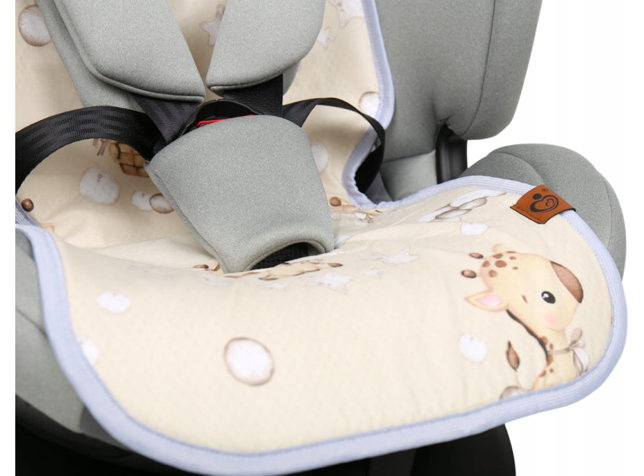 Vložka proti pocení BABYMAM SUPER AIR 3D do autosedačky/kočárku - Žirafa