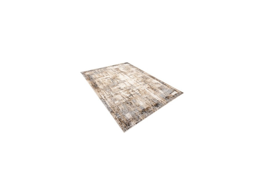 Kusový koberec HERA Pattern - hnědý/krémový