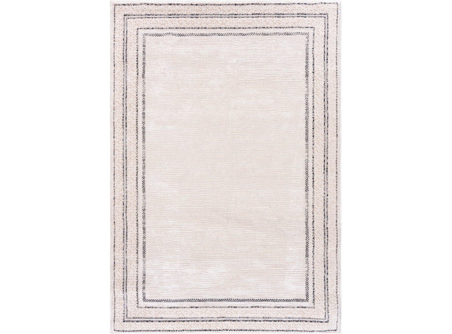 Kusový koberec HERA Frame - bílý