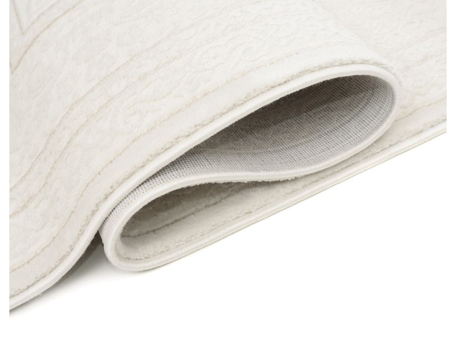 Kusový koberec HERA Noble - bílý