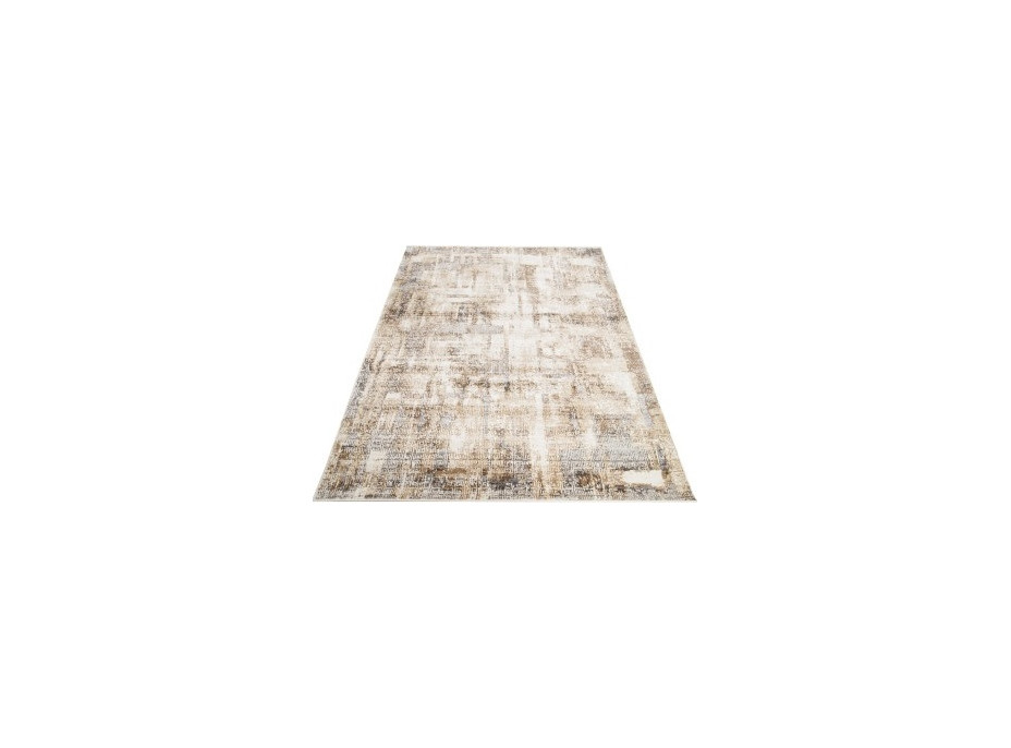 Kusový koberec HERA Pattern - hnědý/krémový