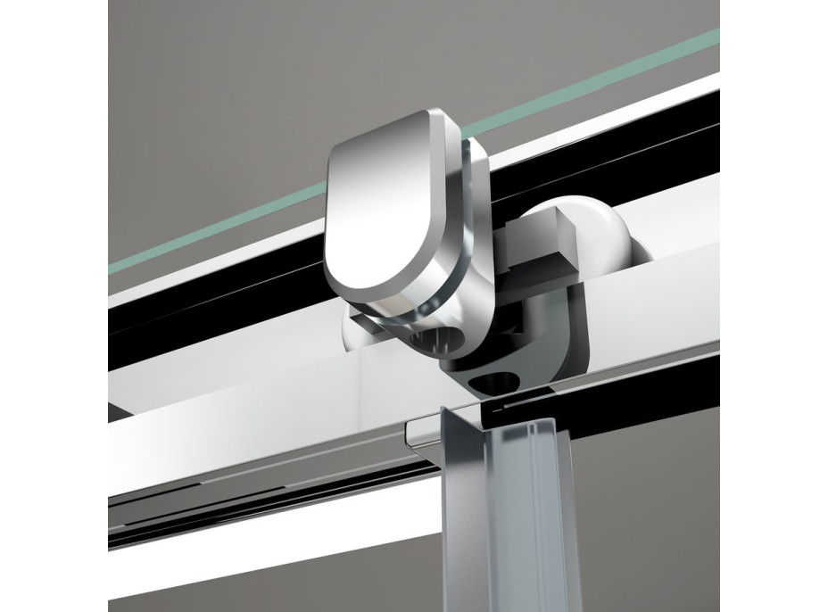 Polysan EASY půlkruhová sprchová zástěna 900x900mm, čiré sklo EL4615