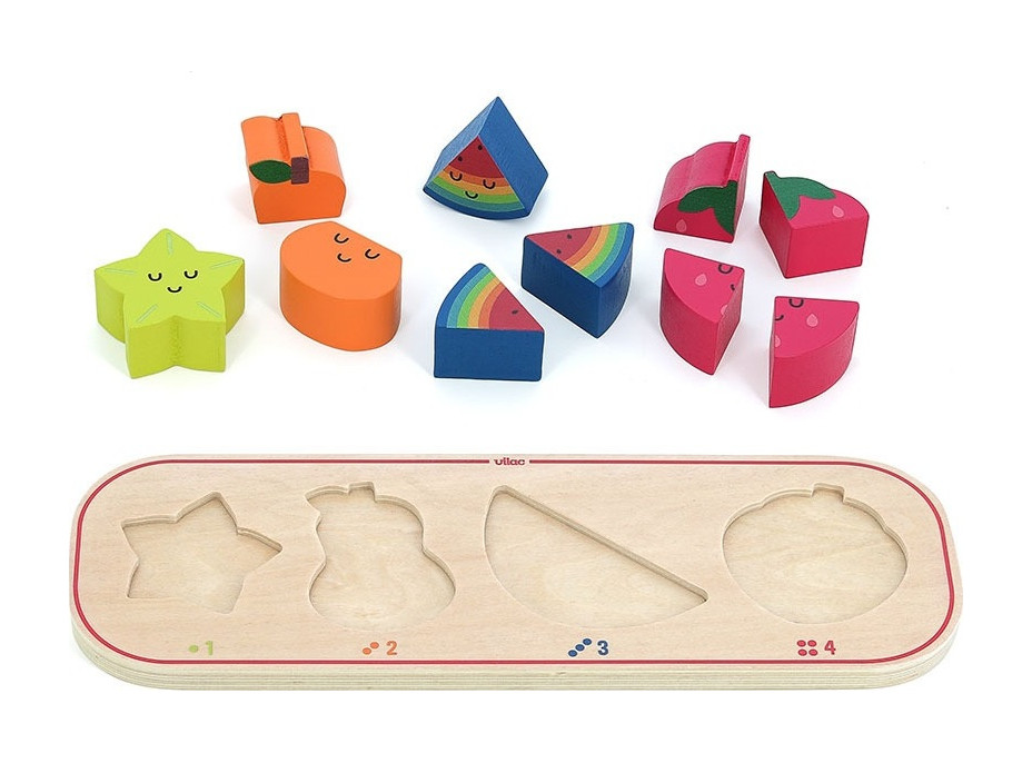 Vilac Vkládací puzzle Učím se počítat ovoce Sarah Betz