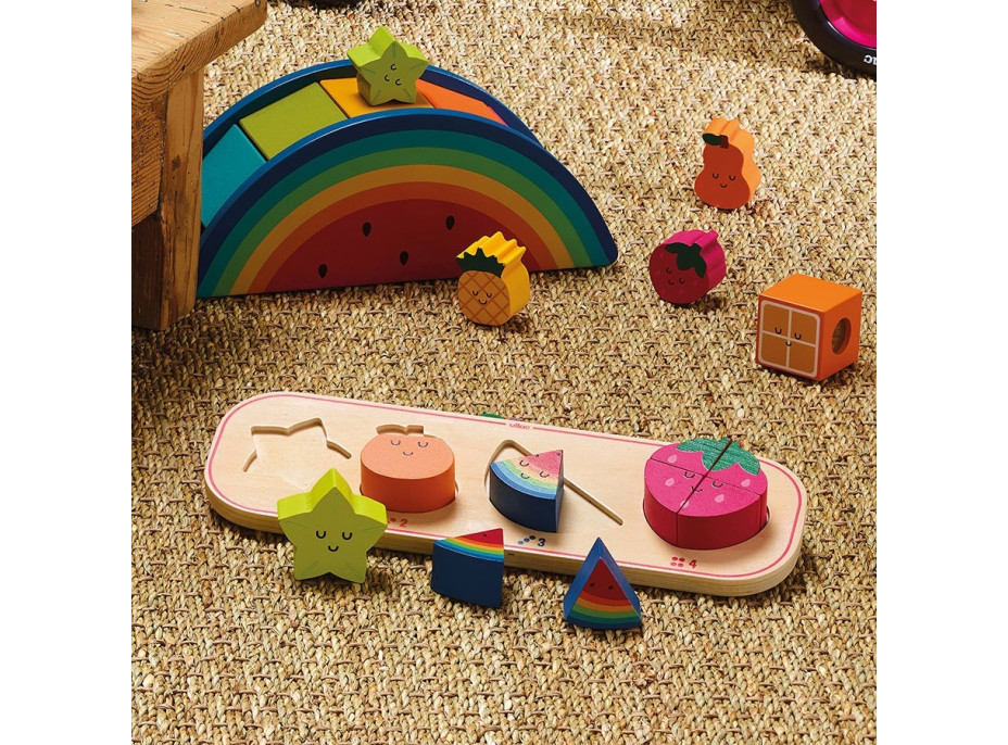 Vilac Vkládací puzzle Učím se počítat ovoce Sarah Betz