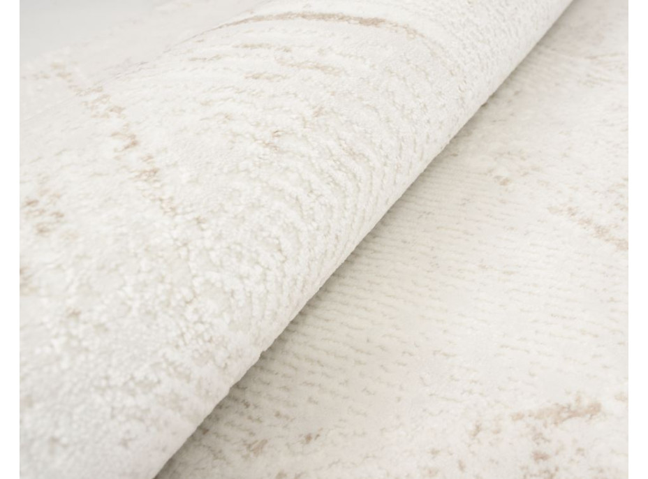 Kusový koberec HERA Grid - bílý