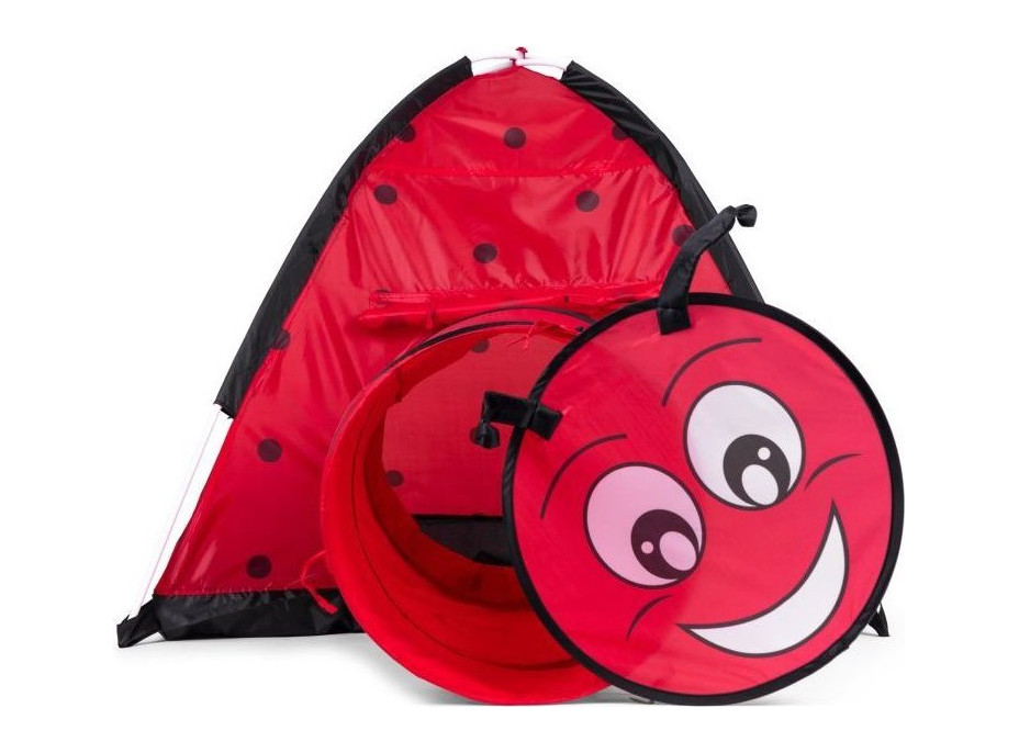 ECOTOYS Dětský stan s vchodovým tunelem Beruška