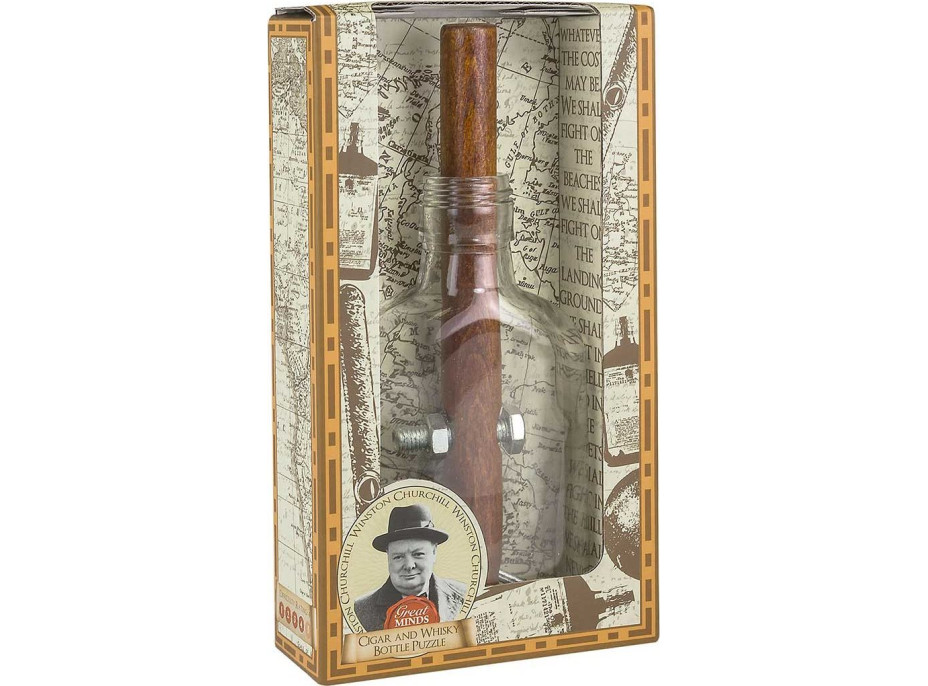 PROFESSOR PUZZLE Great Minds: Churchillův doutník s lahví