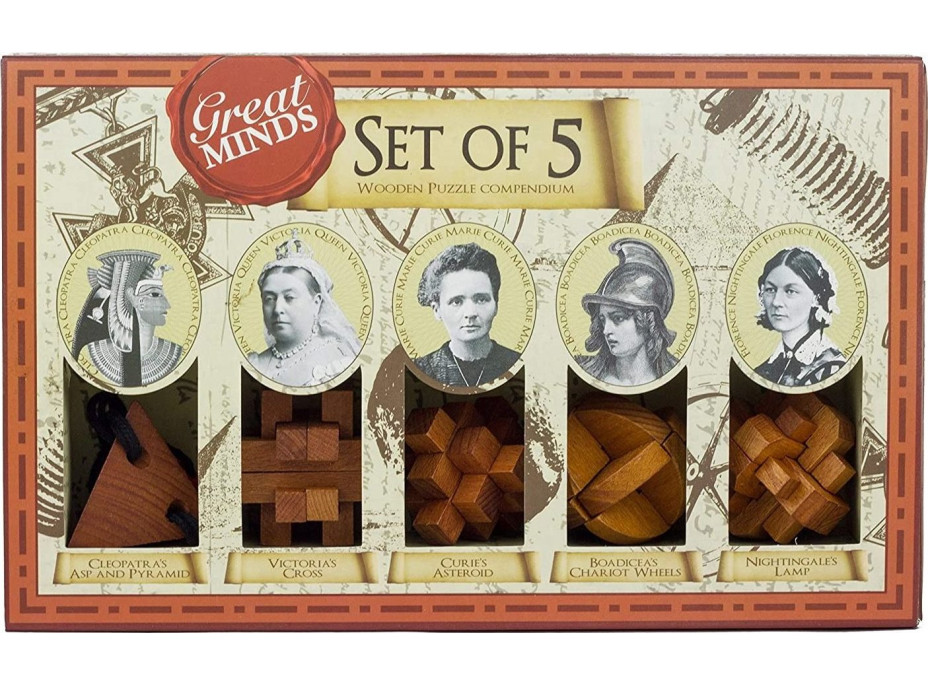 PROFESSOR PUZZLE Great Minds: Slavné ženy 5v1