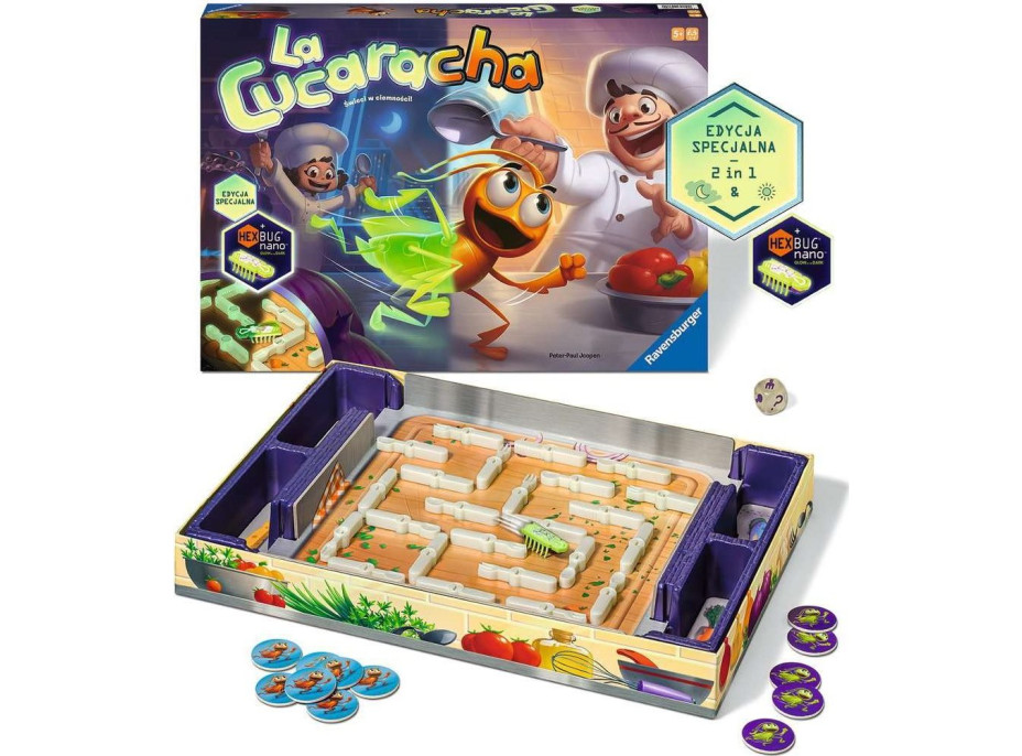 RAVENSBURGER Hra La Cucaracha Noční edice 2v1