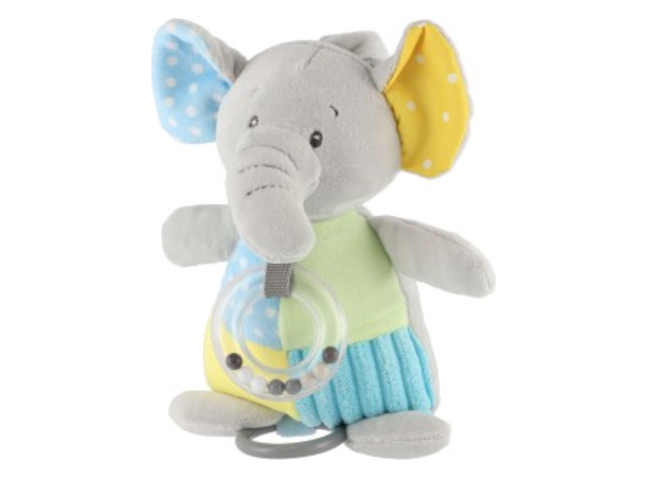 TEDDIES Natahovací hrací strojek plyšový Slon