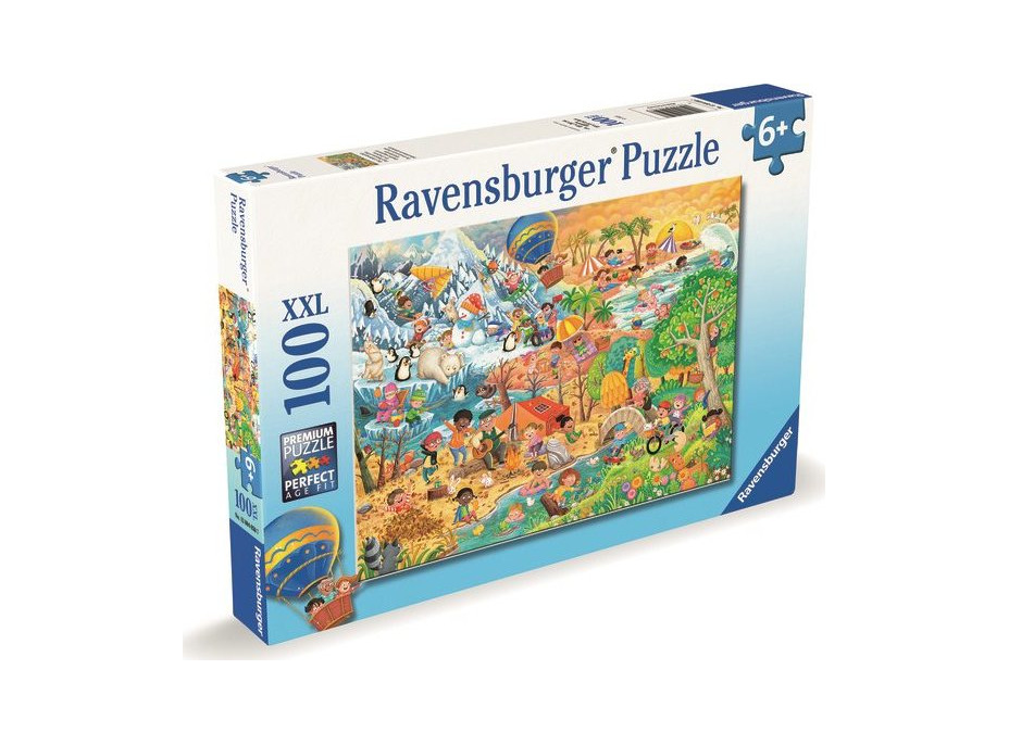 RAVENSBURGER Puzzle Zábava v každém ročním období XXL 100 dílků
