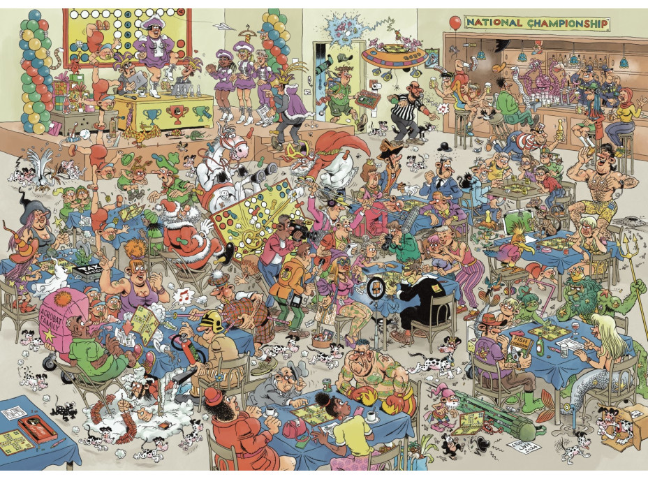 JUMBO Puzzle JvH Člověče, nezlob se bitva 1000 dílků