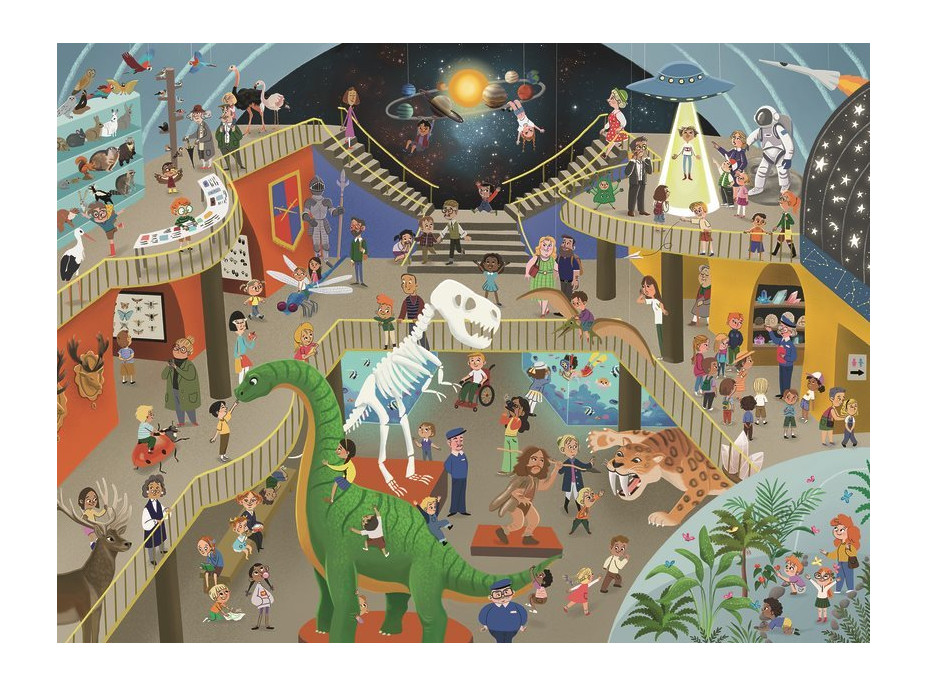 RAVENSBURGER Puzzle Muzeum přírodních věd XXL 200 dílků