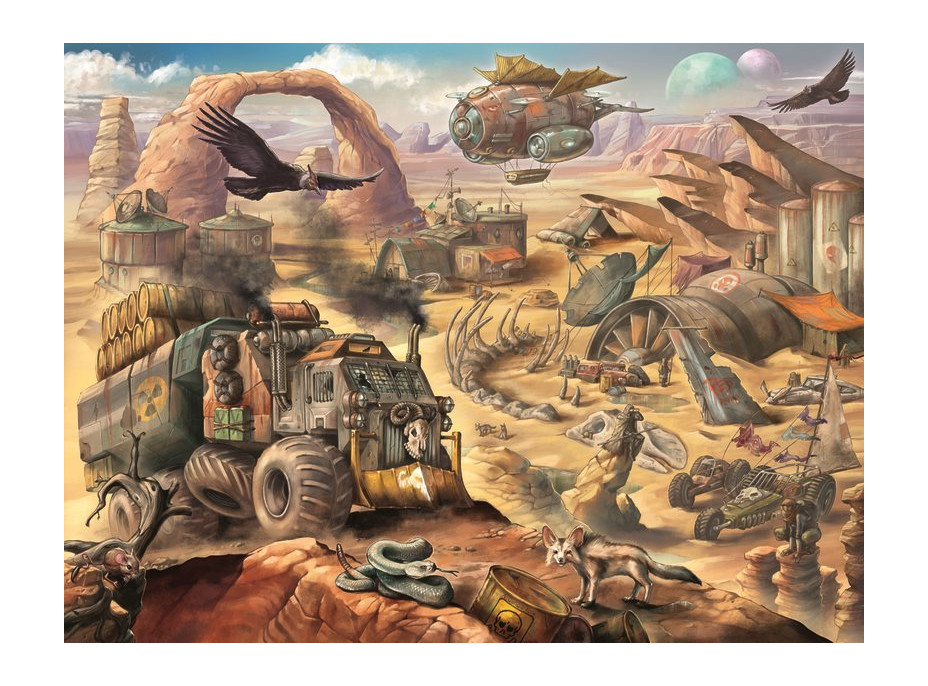 RAVENSBURGER Puzzle Apokalyptická poušť 1500 dílků