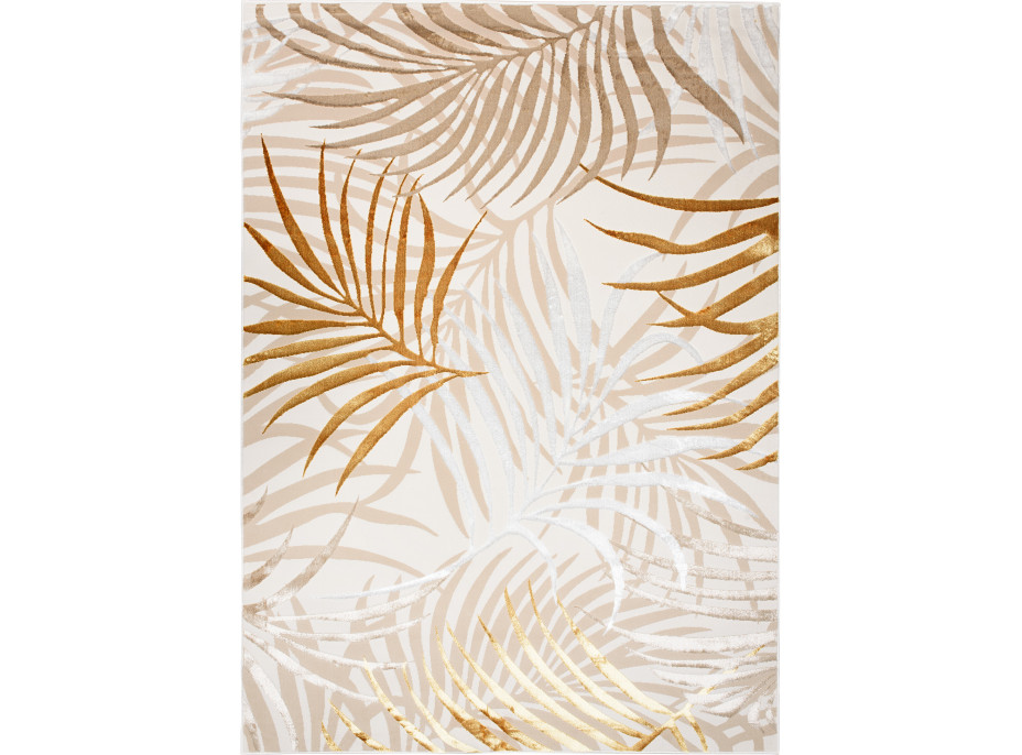 Kusový koberec GOLDEN Palm leaves - krémový/béžový