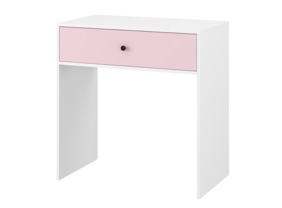 Psací stůl se šuplíkem ELEGANT - bílý/růžový