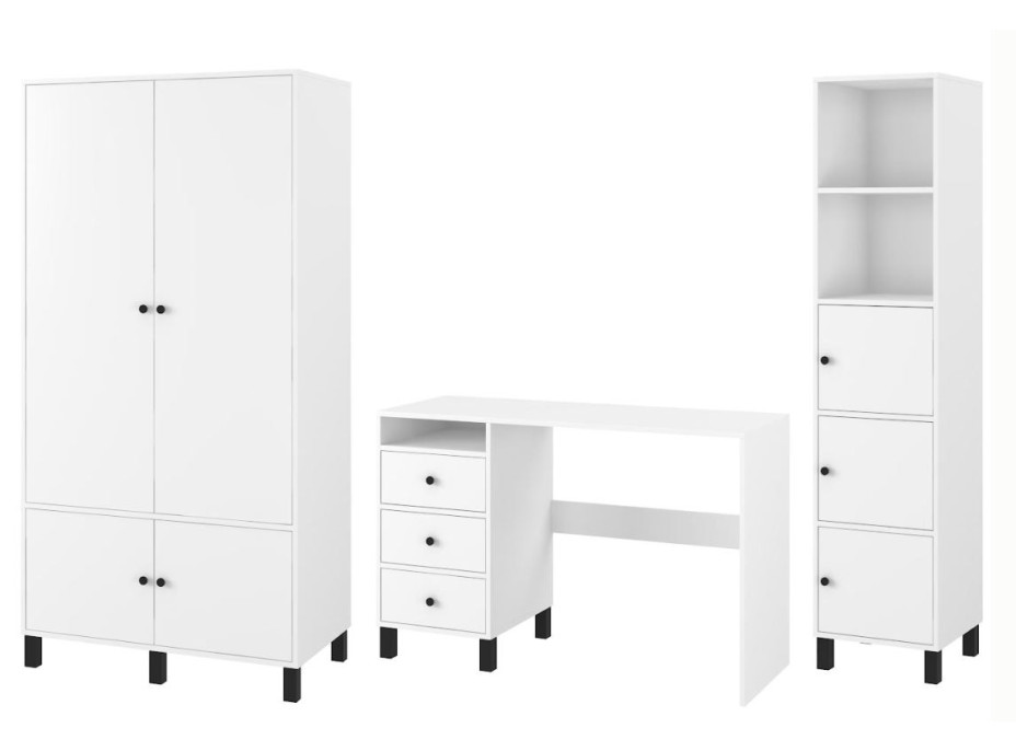 Šatní skříň ELEGANT - bílá
