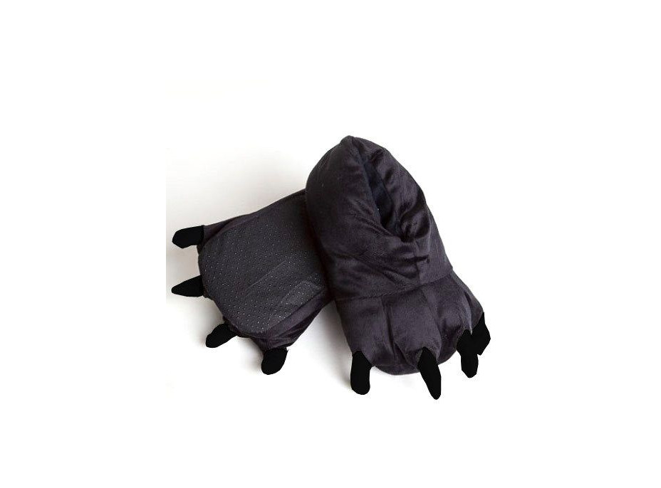 Plyšové papuče KIGU - černý panter