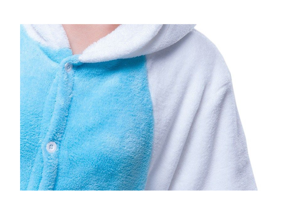 Overal KIGURUMI - jednorožec modrobílý
