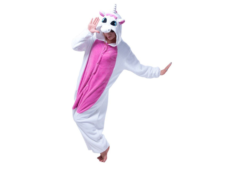 Overal KIGURUMI - jednorožec růžovobílý