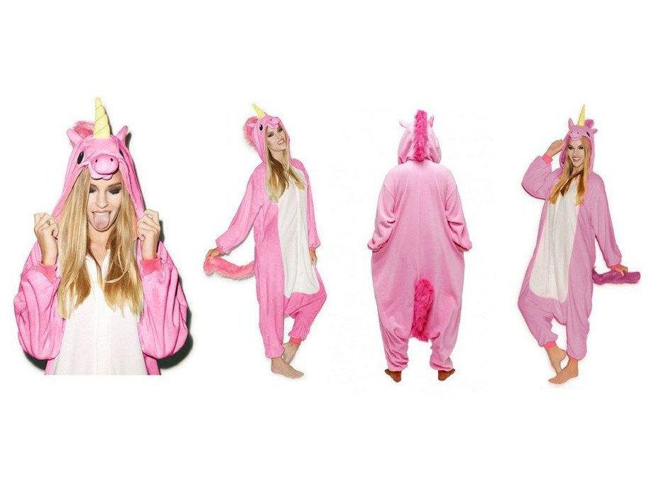 Overal KIGURUMI - jednorožec růžový