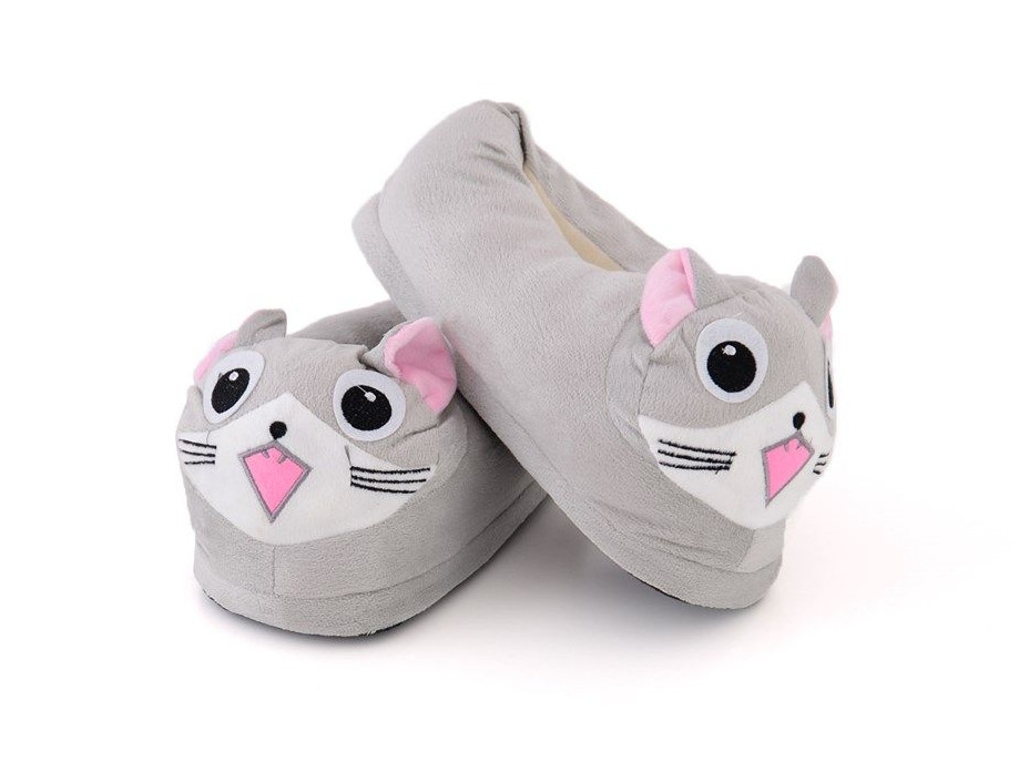 Plyšové papuče KIGU - kočka