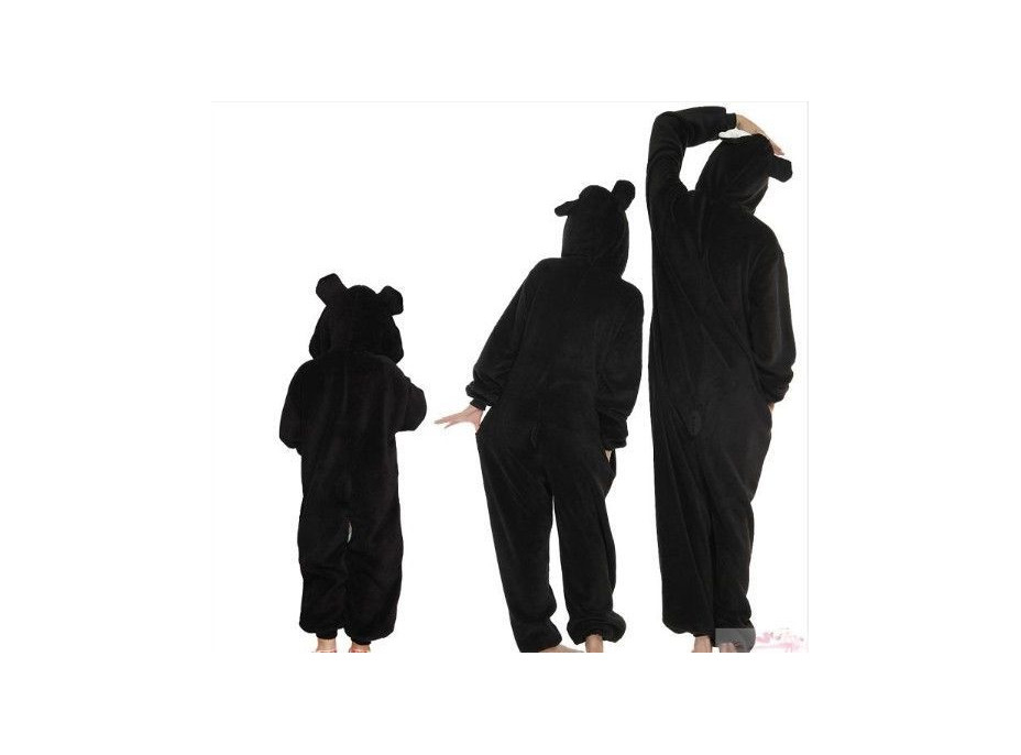 Overal KIGURUMI - prasátko černé