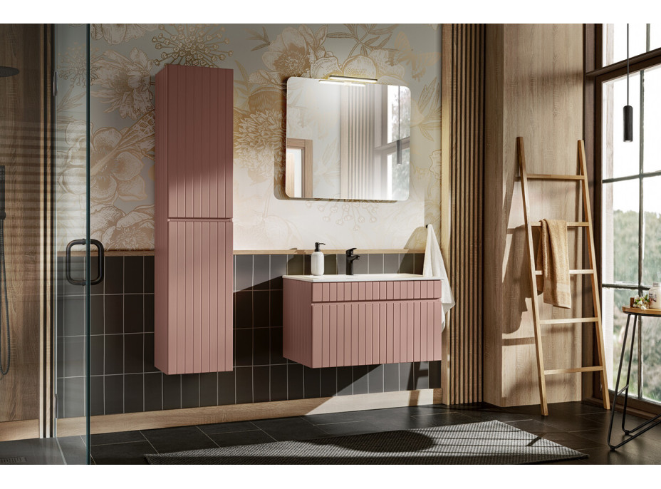 Koupelnová závěsná skříňka pod umyvadlo ICON - rose - 80 cm
