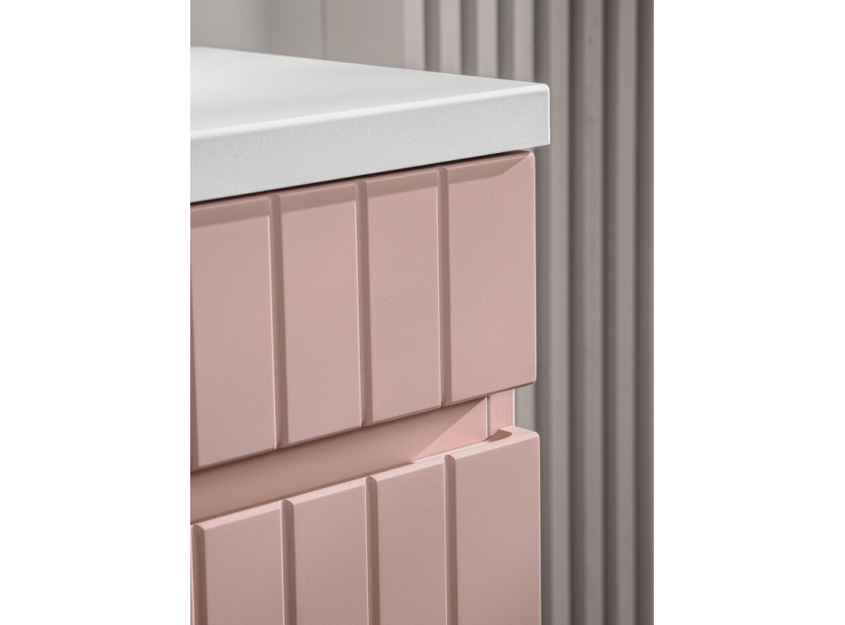 Koupelnová závěsná skříňka pod umyvadlo ICON - rose - 80 cm