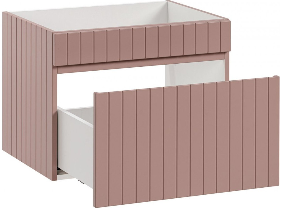 Koupelnová závěsná skříňka pod umyvadlo ICON - rose - 60 cm